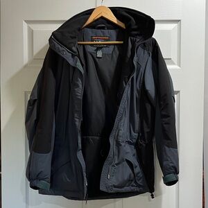 L.L. Bean Black and Gray Ski Jacket